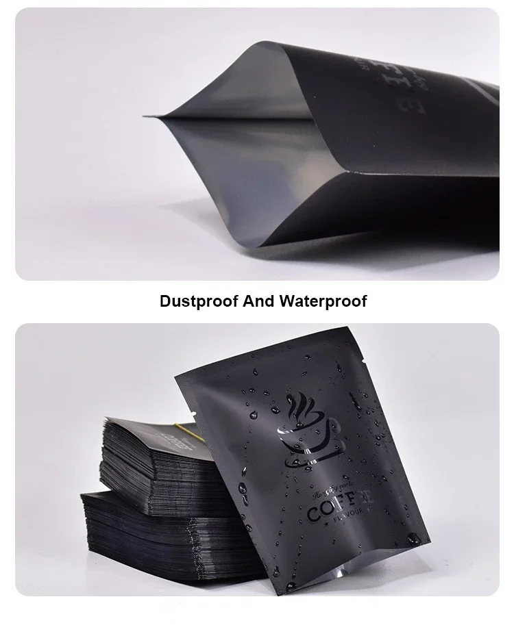 Wholesale Wholesale Stock 10g Drip Coffee Bag 10X12.5cm Aluminized Small  Coffee Package Pouch 3 Side Sealed Coffee Sachets Manufacturer and Supplier
