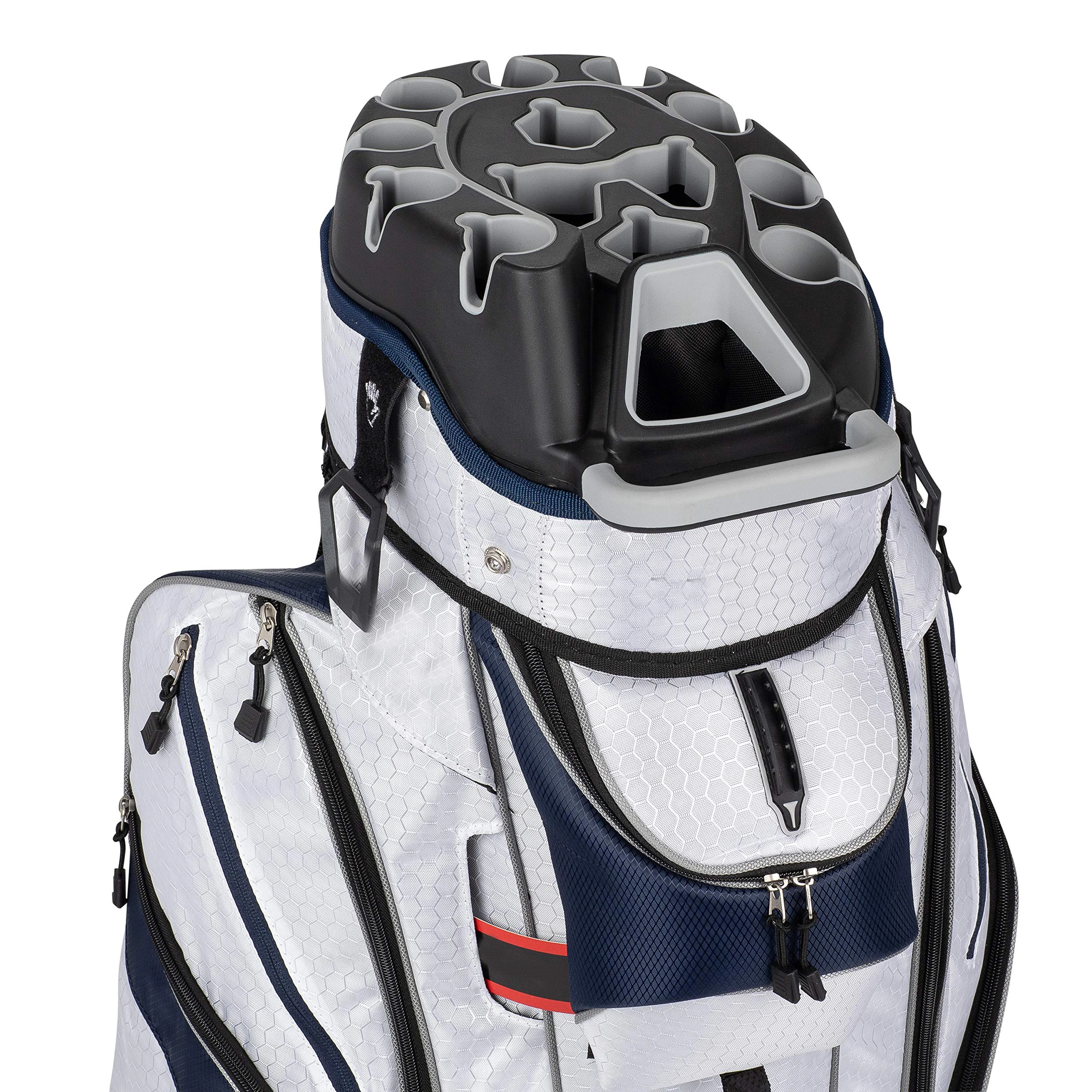 Junyuan 2022 Nylon Golf Cart Bag Leather Customized Golf Caddie Bag