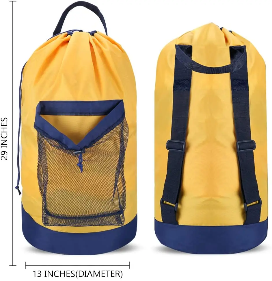 Backpack Laundry Bag Laundry Backpack With Shoulder Straps And Mesh