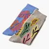 New trade partner Europe big flowers pattern funny cool custom fashion trade publications unisex sock