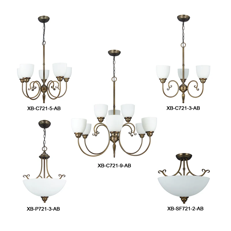 Bar Home Kitchen Room Modern Anti Brass Iron Chandeliers Pendant Lights for Dining & Living Room