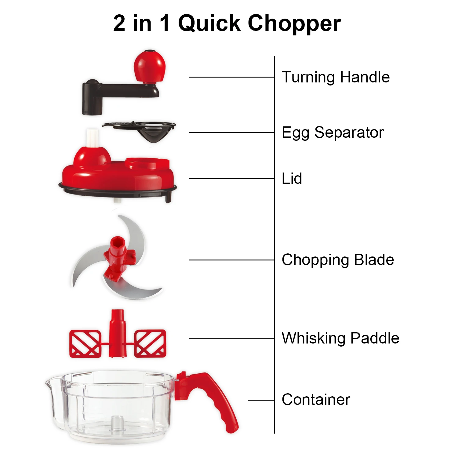 Kitchen Rotary Hand Crank Vegetable Chopper Cutter Food Chopper Manual