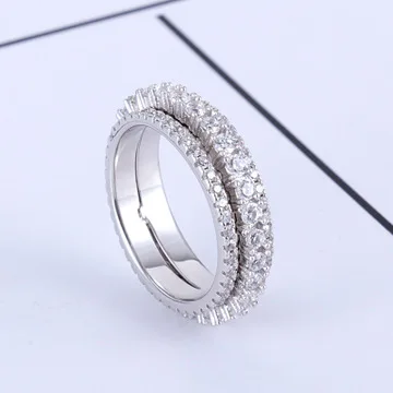 

cz tone rings,12 Pieces, Silver