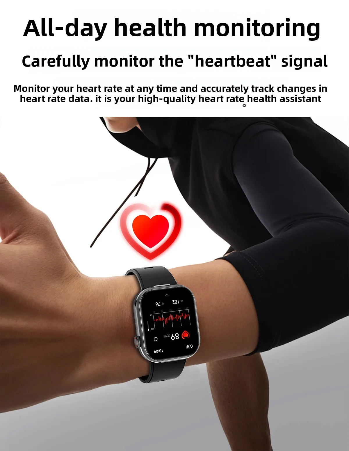 跨境CY-T99耳机二合一智能手表双呼叫记录血压心率监测IPS IP67