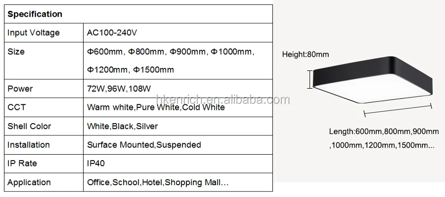 LED Office Pendant Light White Black Iron Lamp Led Chandelier for Clothing Store Restaurant Ring Lighting