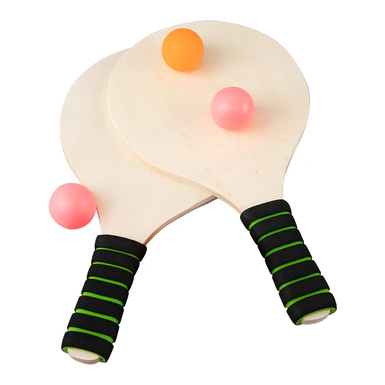 
Wholesale beach racket set with bag beach tennis racket bag plywood ball set beach racket 