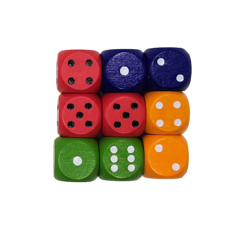 Customized durable engraving wooden dice game