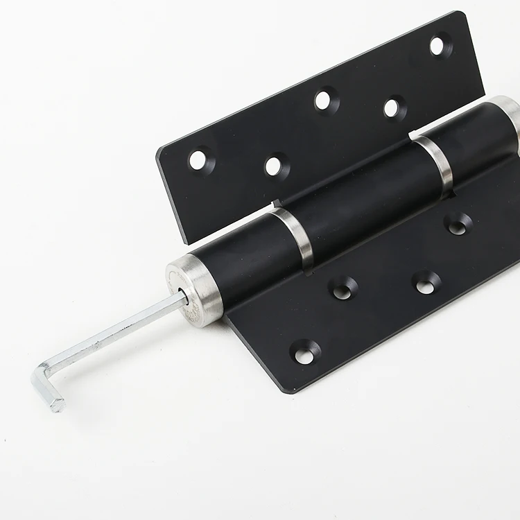 6 Inch Heavy Duty Door Hinge Matte Black Adjustable Hydraulic Self