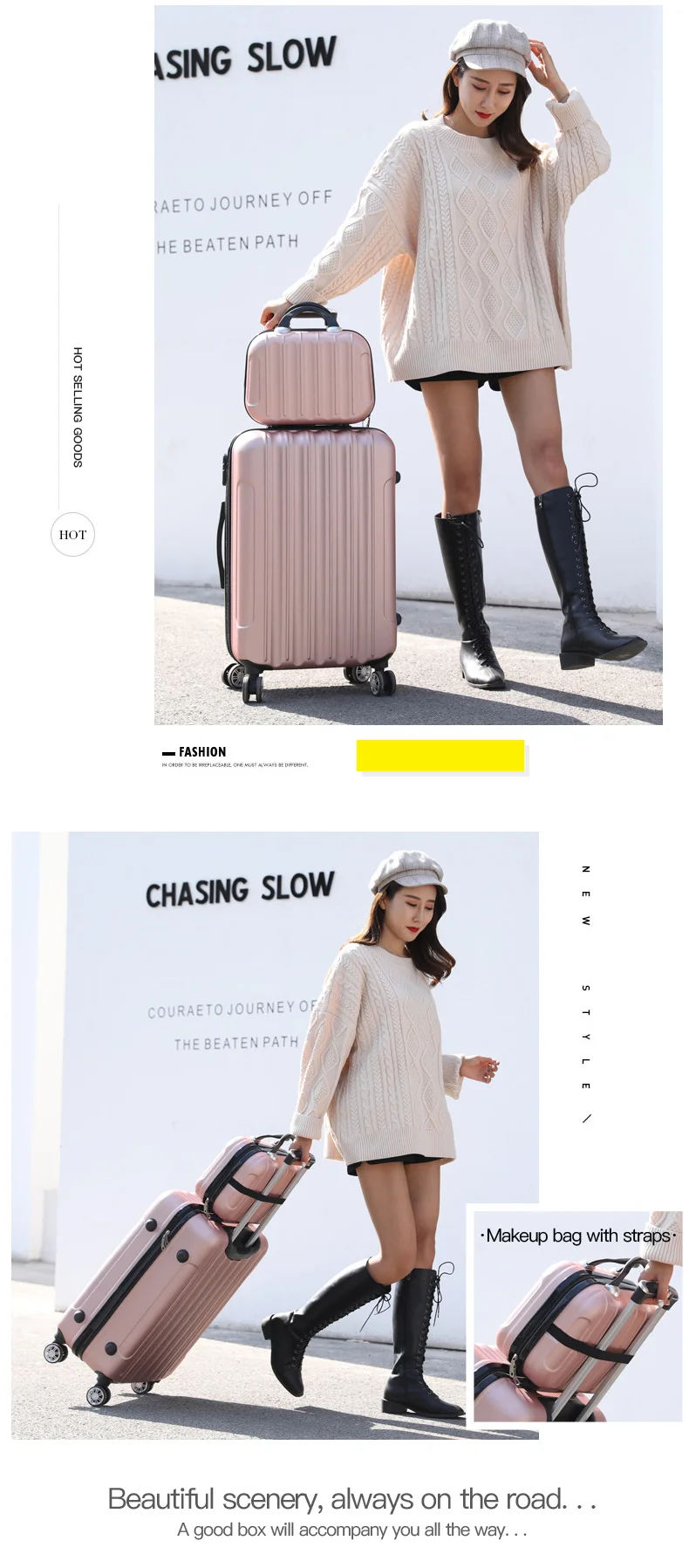 Foldable Trolley Suitcase (20/24) – Guangzhou YY E-Commerce Co