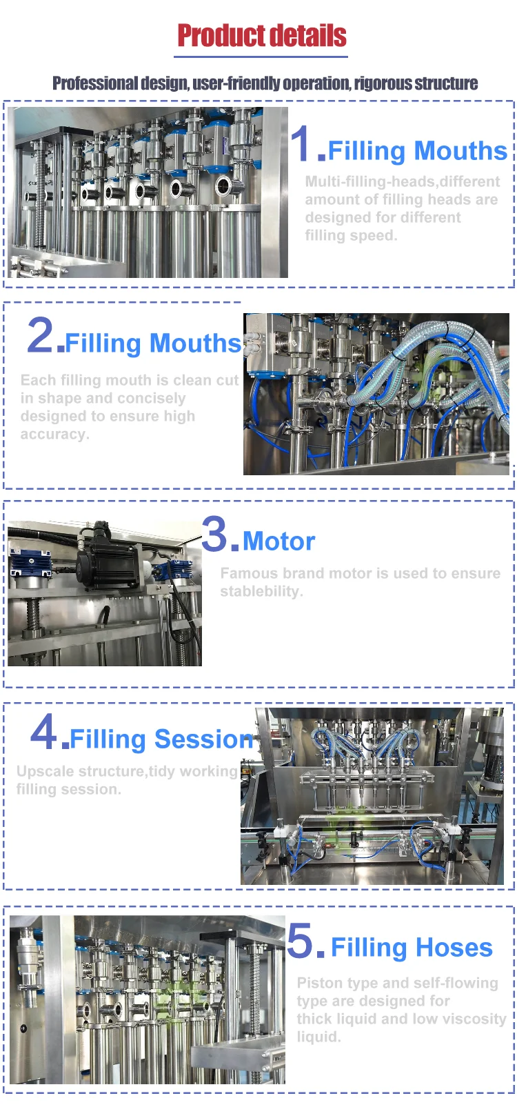 250g 500g Automatic Glass Jar Bottling Line Peanut Butter Hot Sauce Filling Machine