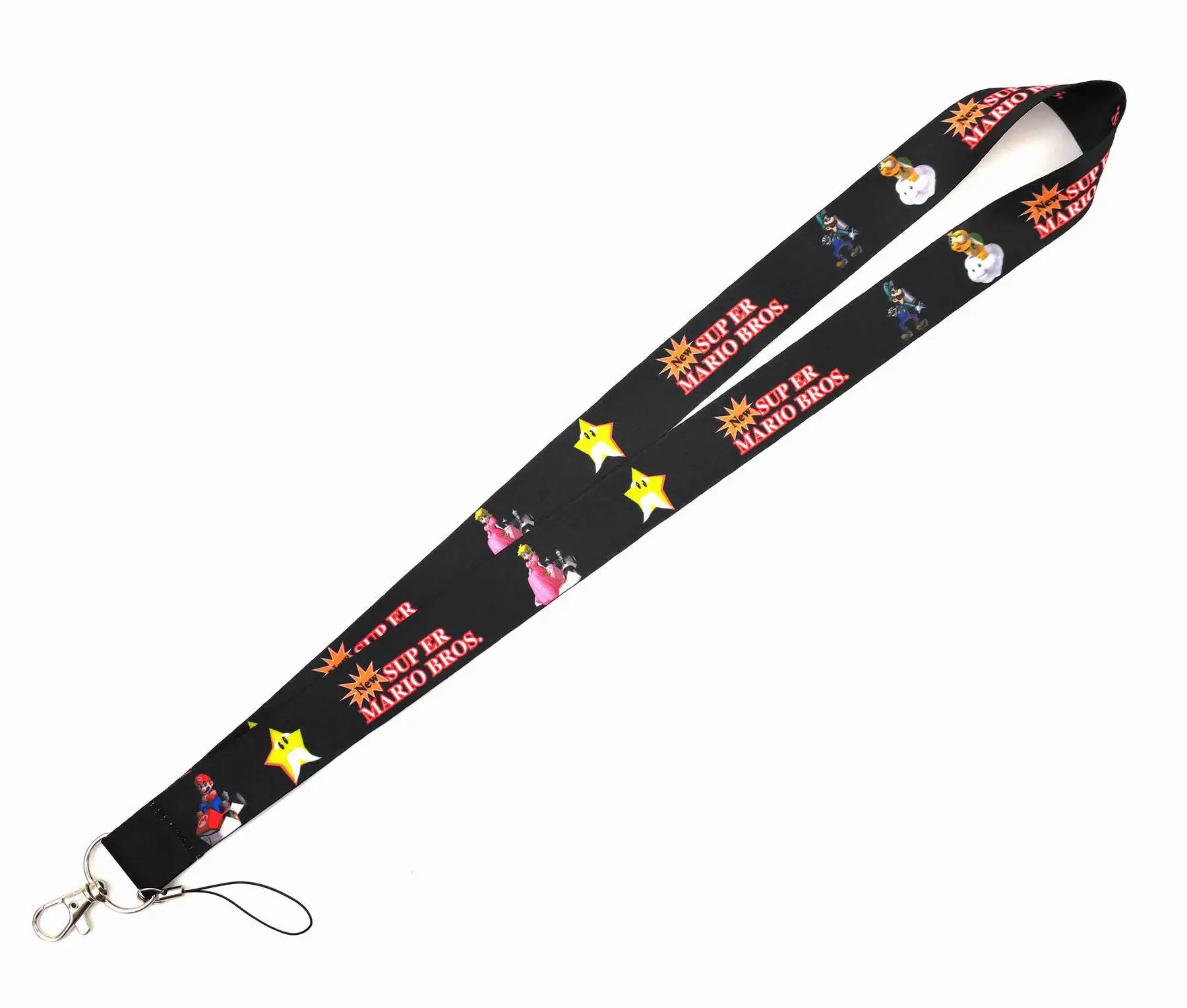 Customized Super Mario Lanyard 2.5cm*45cm Ribbon Polyester Cartoon ...