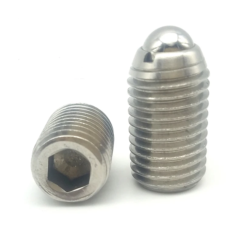 Factory Direct Supply High Quality ZBSJF Heavy Load Slotted Head Stainless Steel Ball Plunger Inner Hexagon Fastener Factory Low MOQ factory