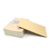 Factory stock custom logo stamping brown kraft paper notebook 12pcs in heat shrink film packaging
