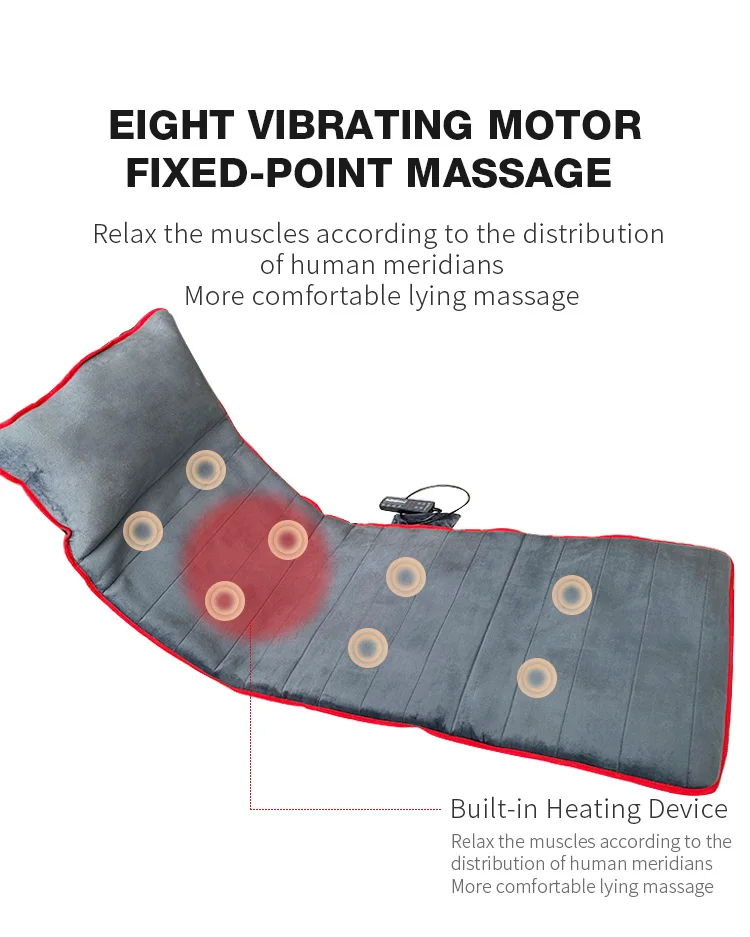 Hot Sale Electric 8 Vibrating Motors Therapy Bed Full Body Vibration