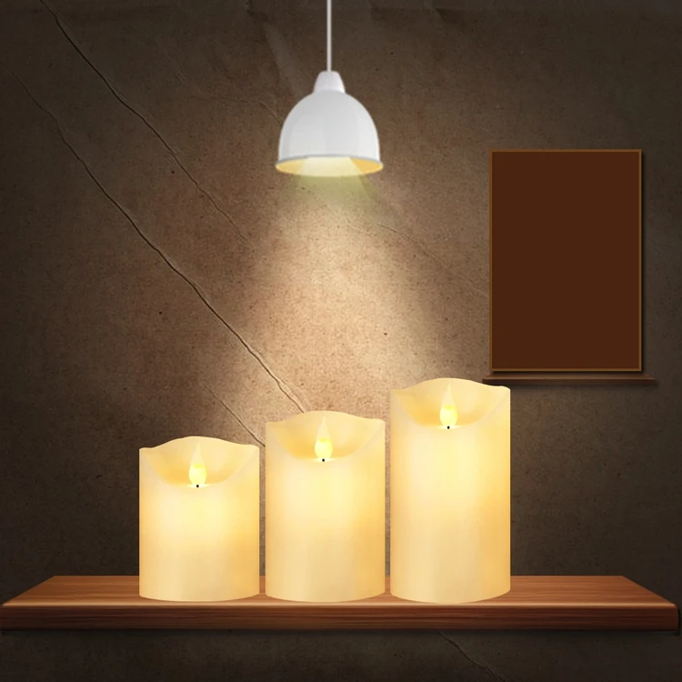 battery candles flameless Paraffin Wax Material