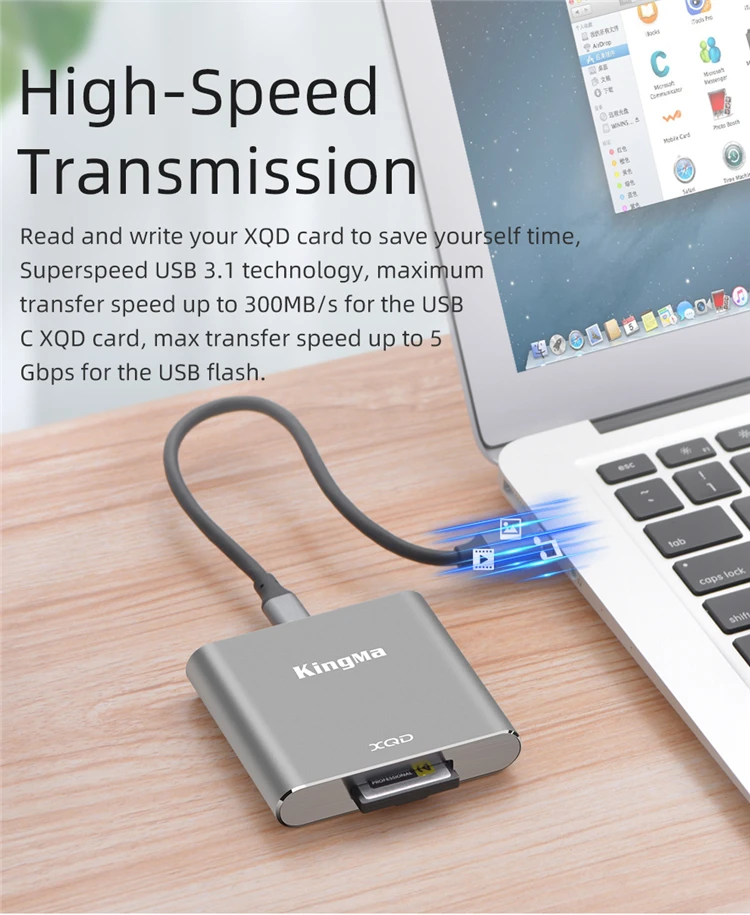 Kingma Portable High Speed Xqd With Usb3.1 Card Reader For Nikon D4 D4s