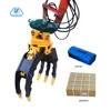 Excavator rotating log grapple, timber grapple, stone grapple for excavator