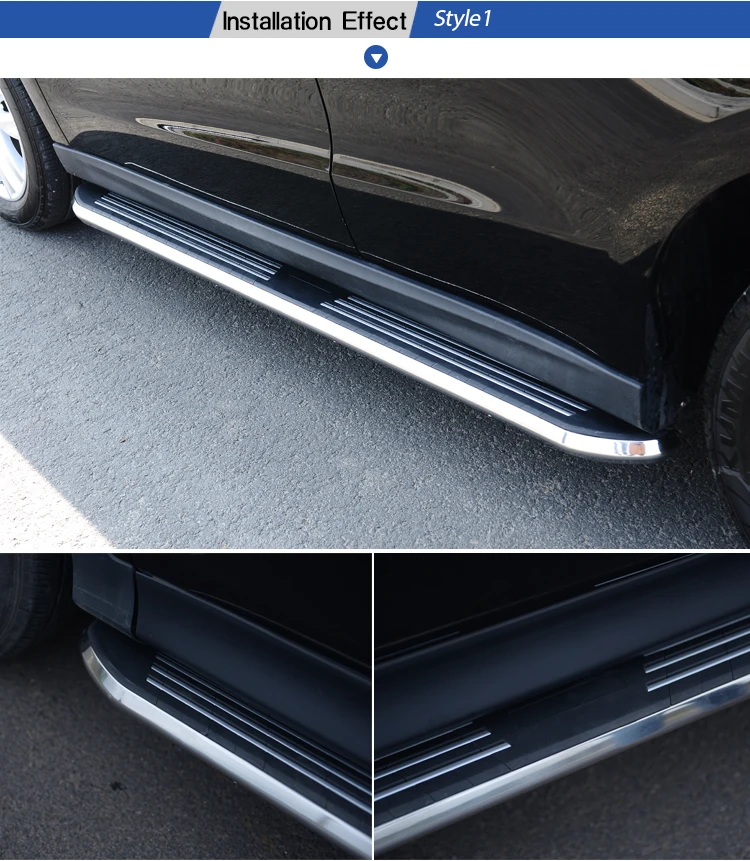 Universal Aluminum Auto Running Board Side Step Bar For For Skoda Kamiq