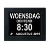8" Led Screen ,Calendar ,Day ,Date, Table Digital Talking Electric Alarm Clock With Projection Backlight For Old People