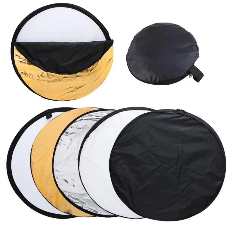 43 Inch Light Reflector 5-in-1 Collapsible Multi-Disc with Bag 110 Centimetre 