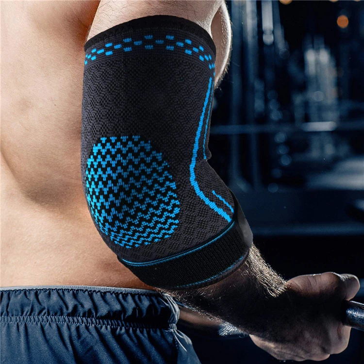 Adjustable Strapping Elbow Brace Elastic Elbow Support Breathable Arm Sleeve For Tennis Basketball