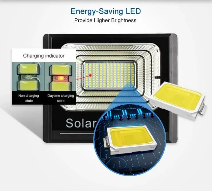Integrated Projector Solar Powered Led Flood Light 200w 300w 400w