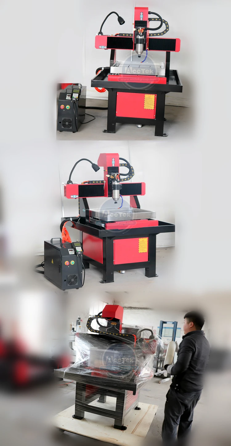 Heavy duty steel structure mould metal cnc router 3 axis cnc milling machine 4040 6060