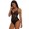 Wholesale Hot Transparent Erotic Sheer Mesh Lace Cupped Babydoll Women Ladies Sexy Teddy Lingerie