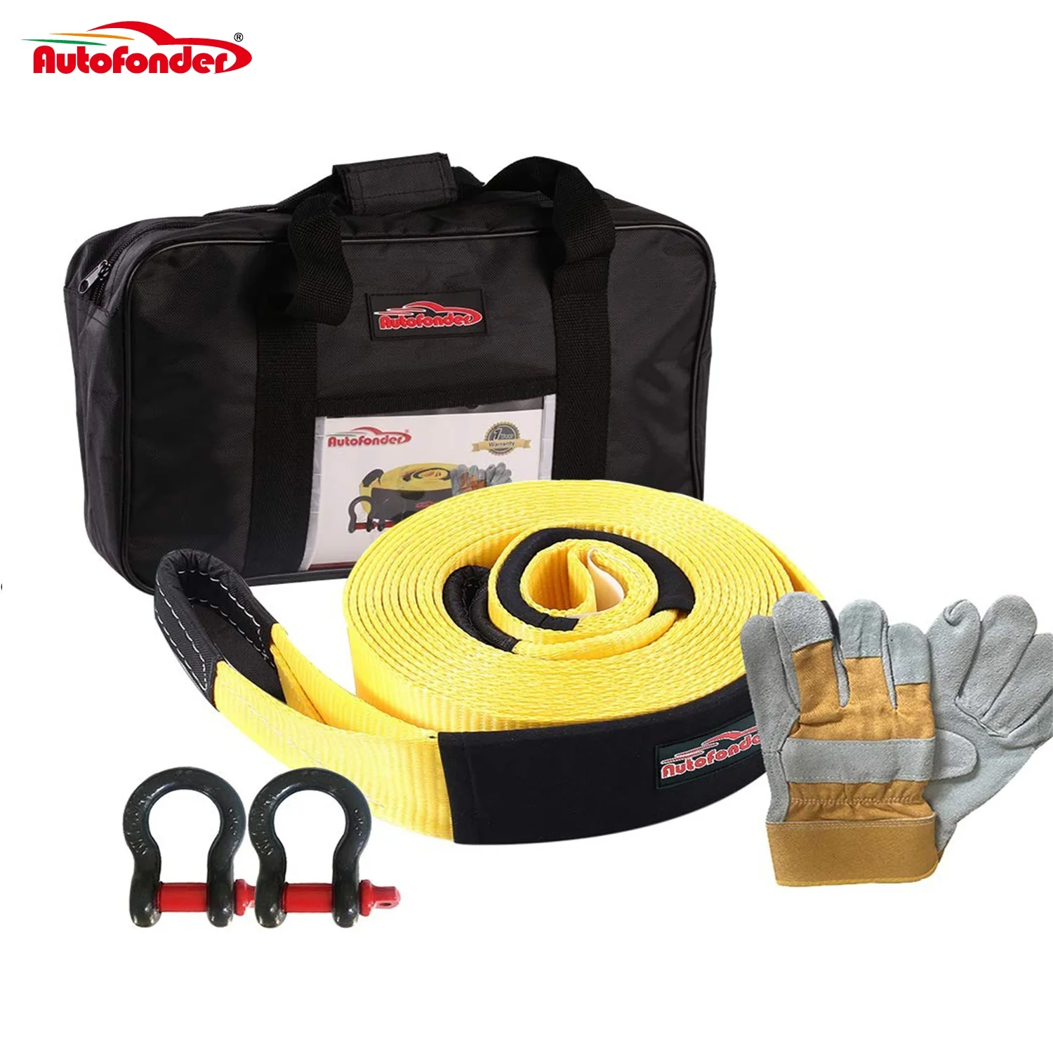 6m 12t Recovery Kit 4wd Snatch Strap/tow Straps With Bow Shackle Buy