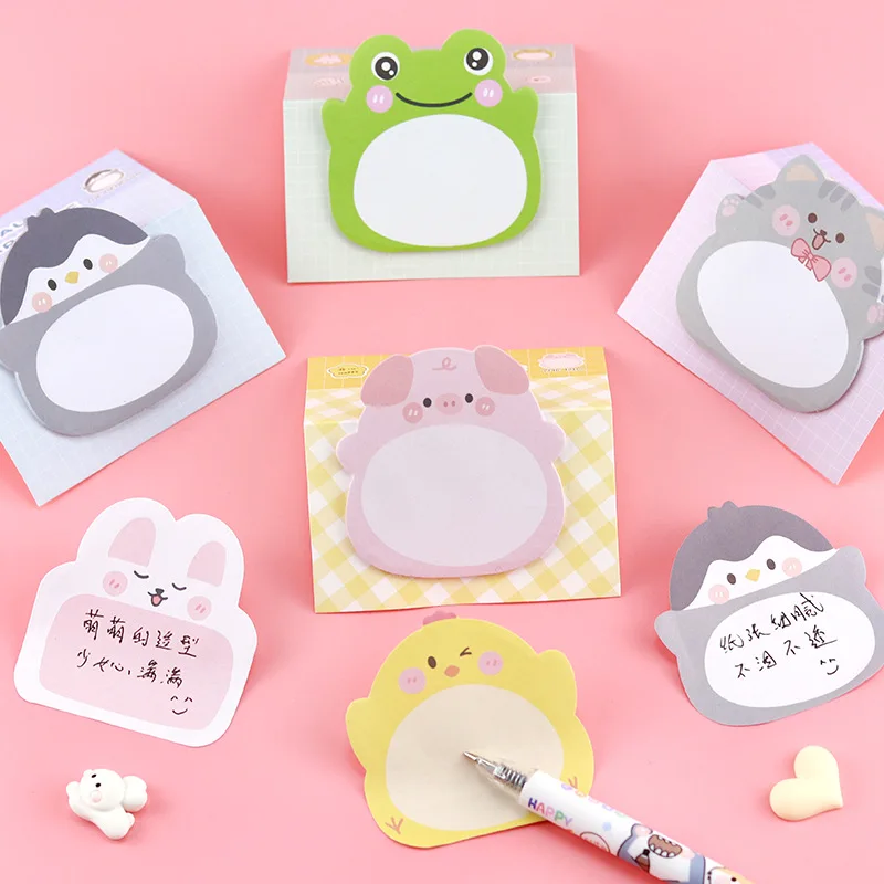 Customizable Logo Cute Cartoon Animal Sticky Notes Creative Animal ...