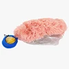 Detachable seat cover ottoman stool, round plush stool