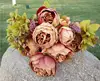 Hot Sale Wholesale Silk Peony Artificial Flowers Bouquet Cheap Flower Simulation Flower For Home Wedding Decoration Indoor