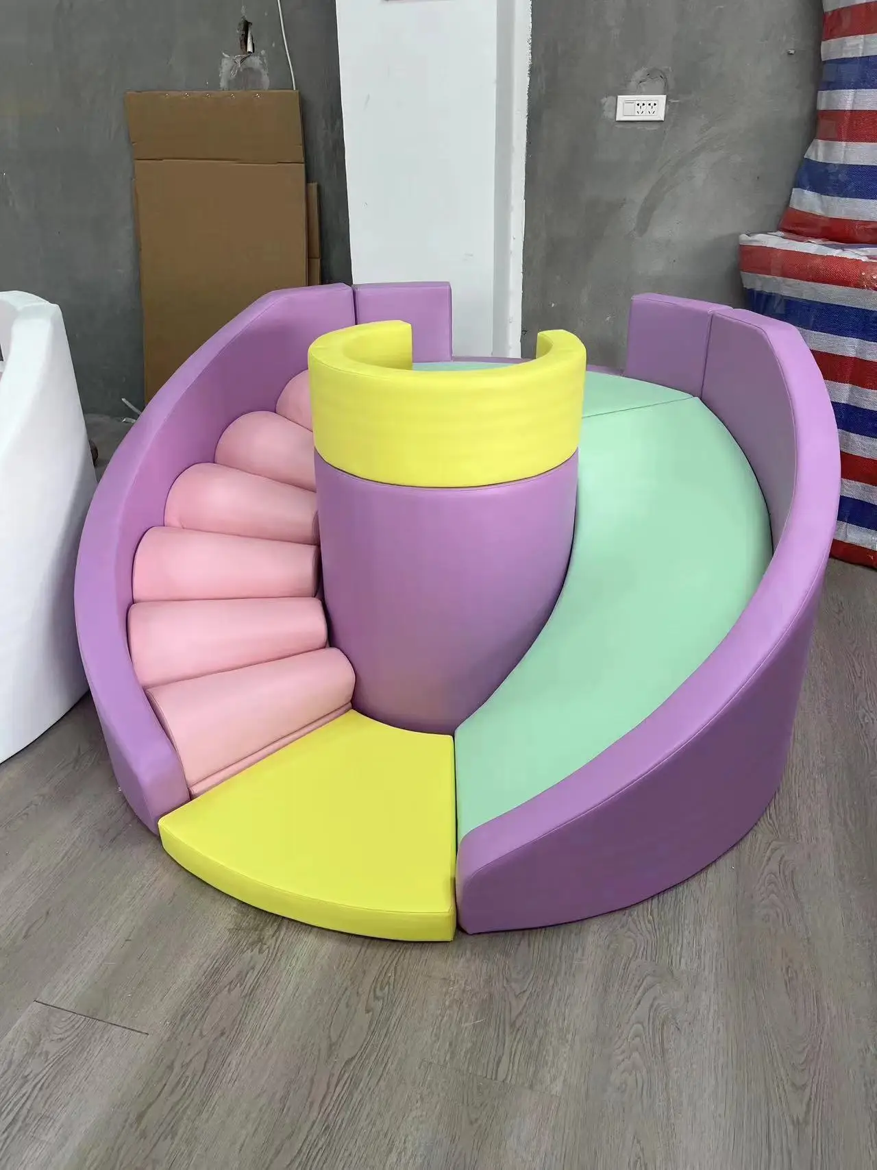 Soft Play Equipment White Soft Play Set Outdoor Playground For Kids