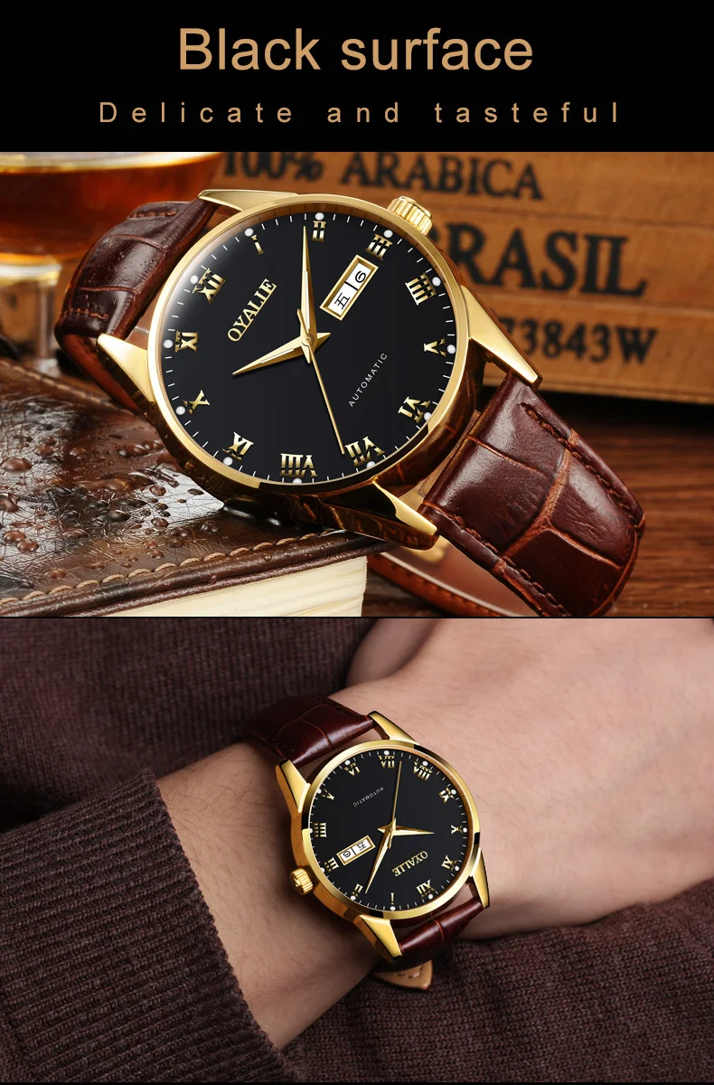 Men Business Mechanical Wrist Watch Men Automatic Power Pointer Watch Date Sport Montre Homme Men Clock