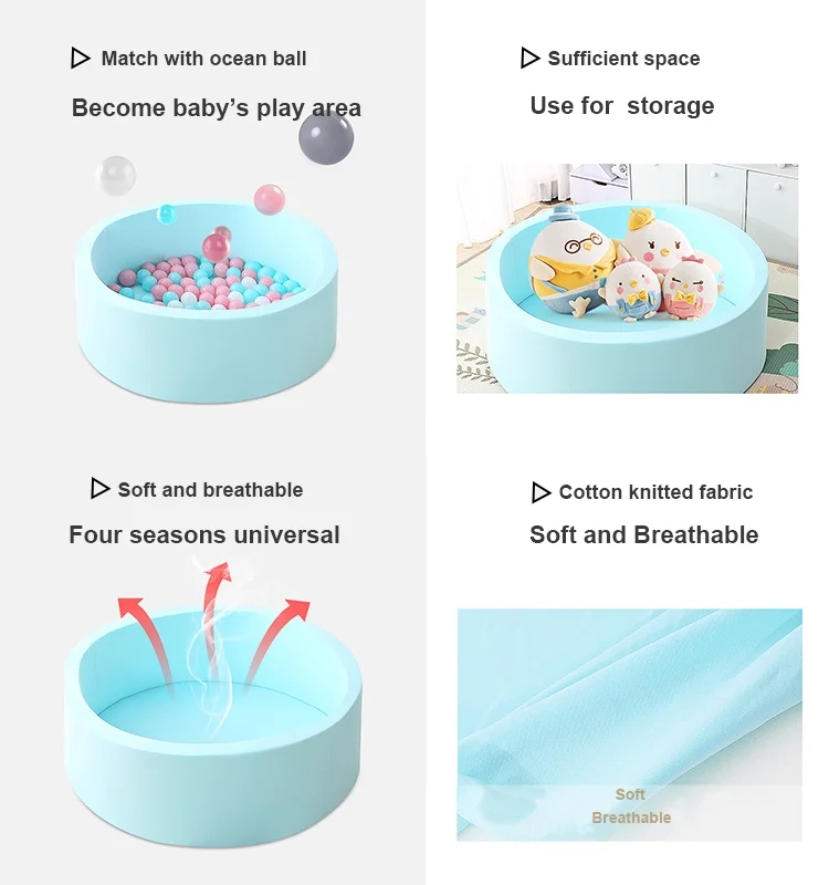 Feelkids Customize Color Indoor Lightweight Plastic Baby Soft Play Ball Pit supplier