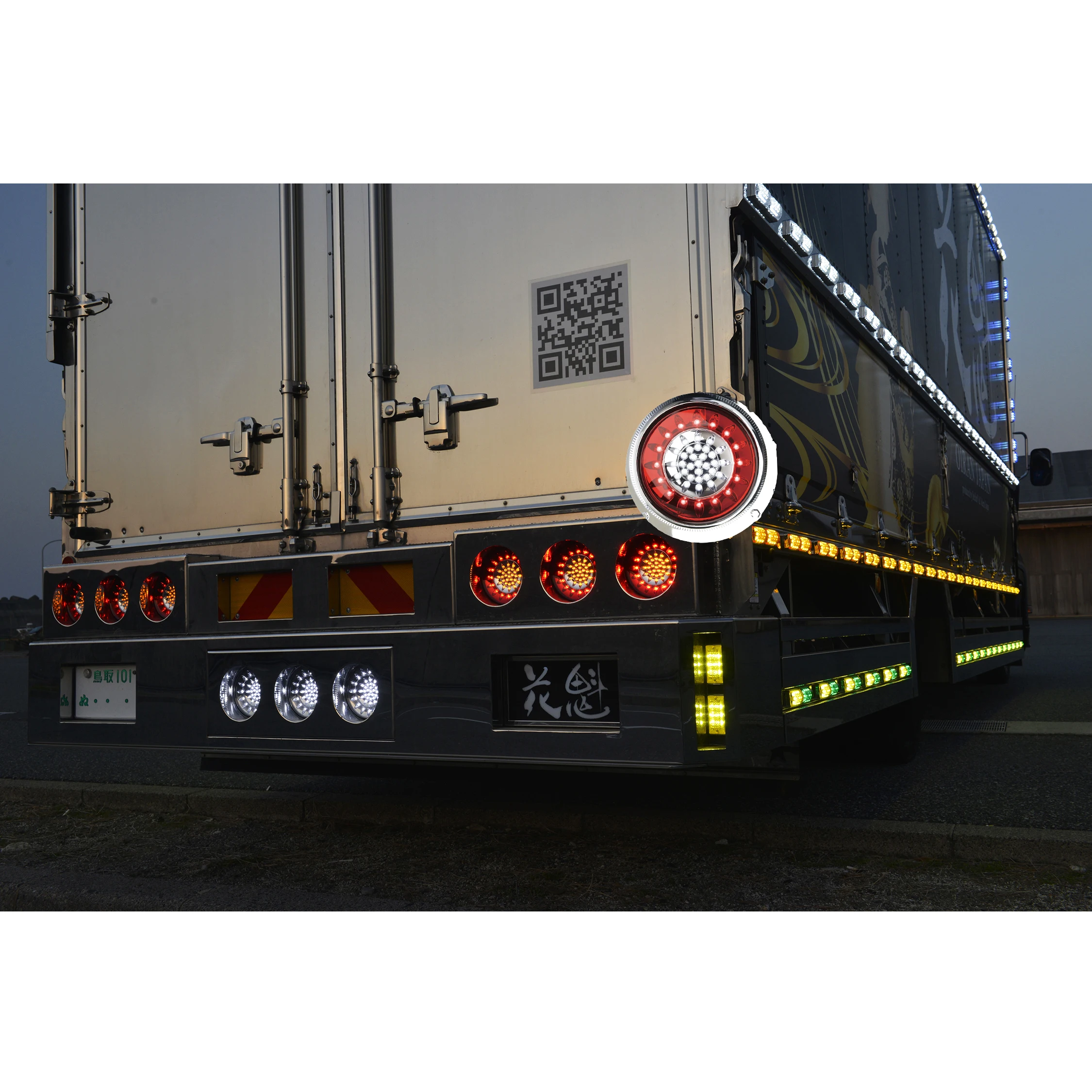 Custom design red clear truck tail 24v box led auto light for sale