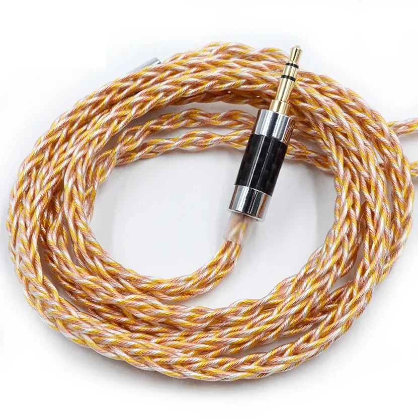 KZ 8 Core 784-Core Gold Silver and Copper Mixed Update Cable 90-7