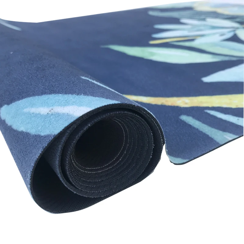 Tigerwings high quality unique natural rubber yoga mat custom print yoga mat towel