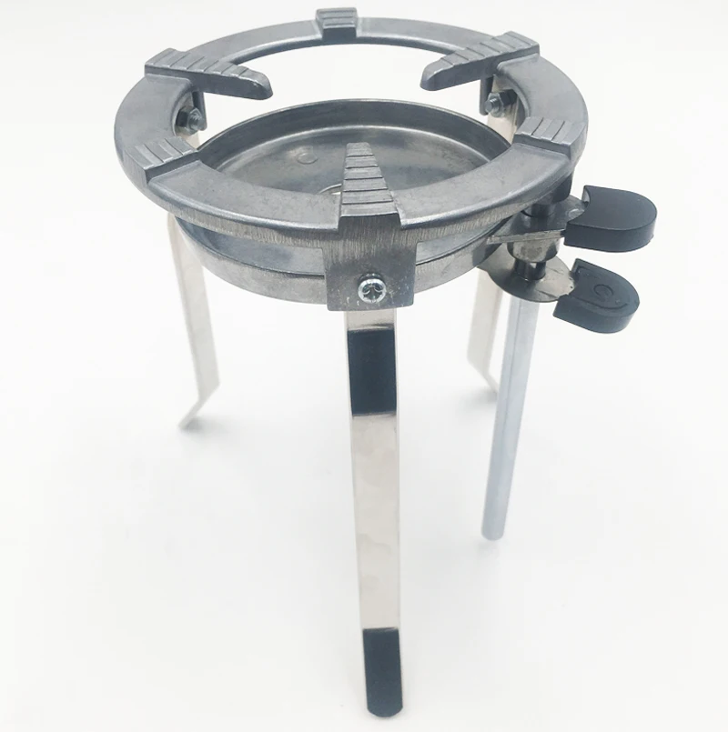 Hsg078 Lab Bunsen Burner Tripod Cast Iron Support Stand With Tray Lab Tripod Support Stand