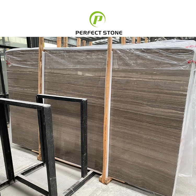 Big Slab Armani Brown Marble Wholesale Customized Natural Marble details