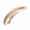 Horsetail Clip Girl Hair Styling European Style Metal Gold Hair Clip For Woman Lazy Wind Geometry Bending Hair clip Accessories
