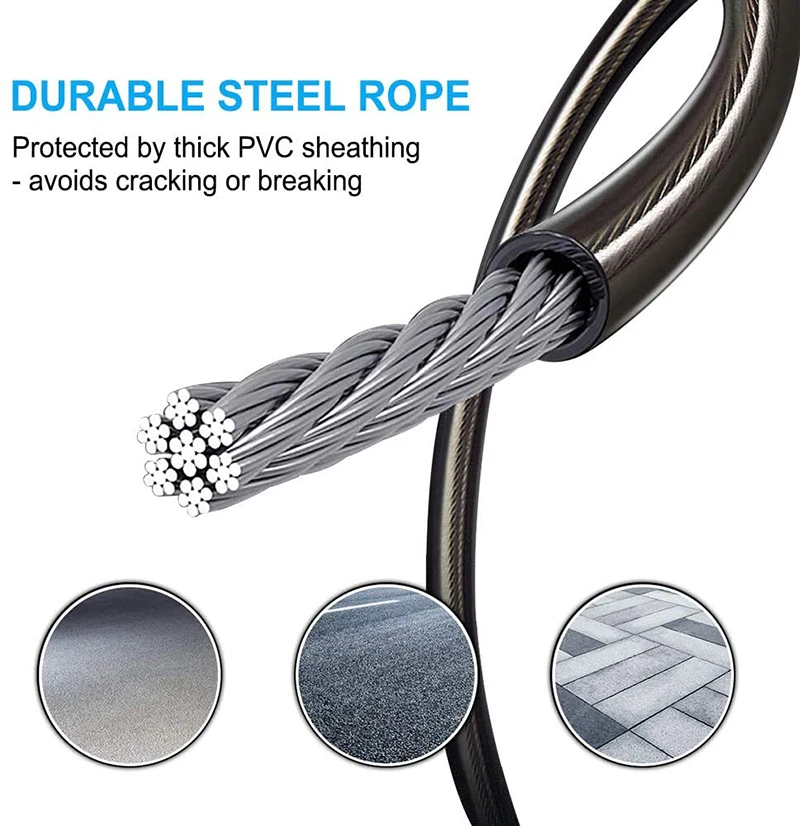 Calorie Counter Jump Rope Digital Weighted Counting Speed Skipping Rope  Adjustable Cordless Jumping Rope with Time Setting