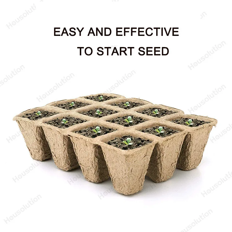 Hot Sale 12 Hole Seeding Cup Garden Plants Nursery Paper Pots