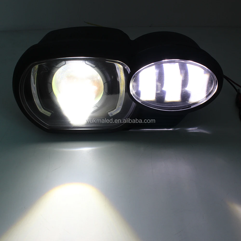 Compatible with K1200R 2005-2009 Motorcycle LED Headlight Hi-low Beam White DRL Projector For K1300R 2010-2013