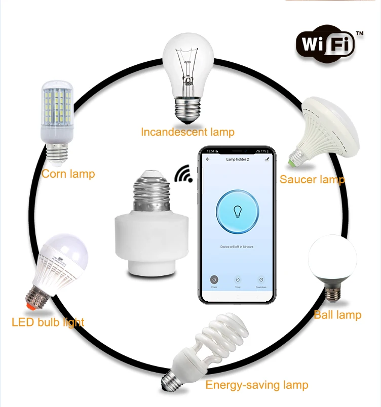 light bulb holder timer