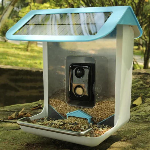 Outdoor Wildlife Smart Bird Feeder With Ai Recognition App Control
