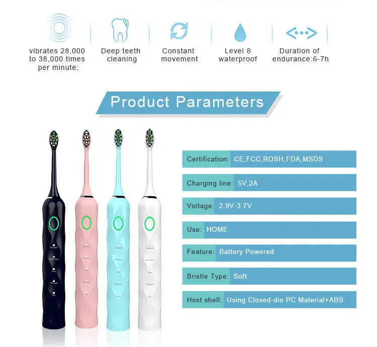 electric silicone toothbrush