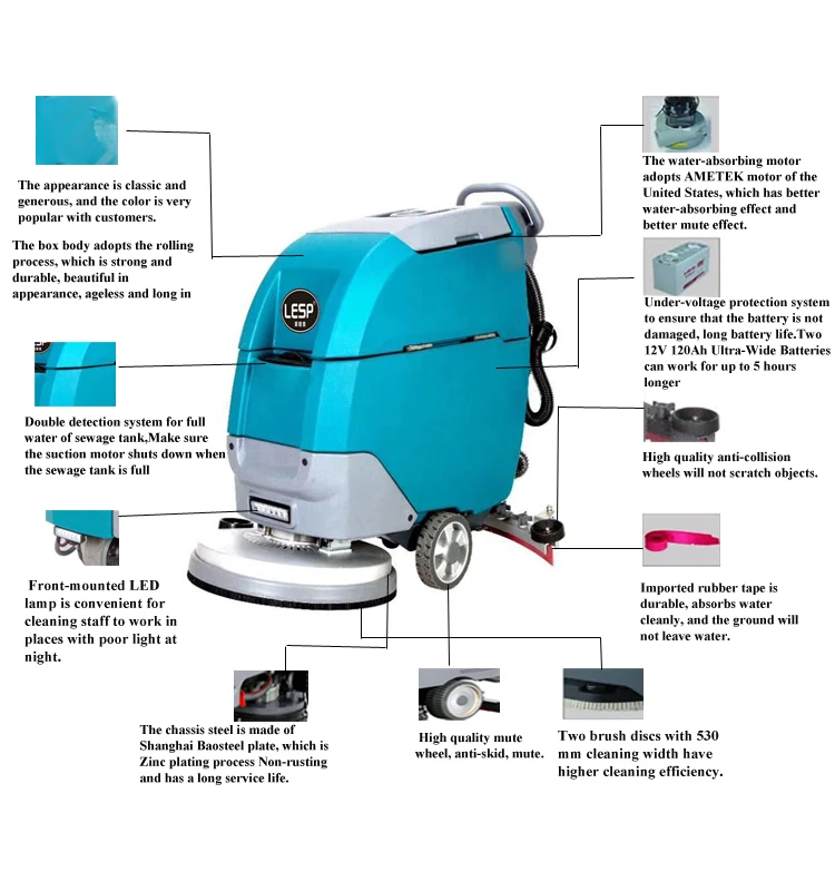 Jh530a Machinery Cleaning Equipment Floor Scrubber Floor Sweeper Buy