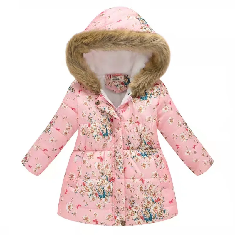 Girls Coat Baby Winter Coats Girl Outwear Fur Children Clothing Jackets ...