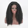Frontal lace wig Africa small black long kinky curly hair extension wigs